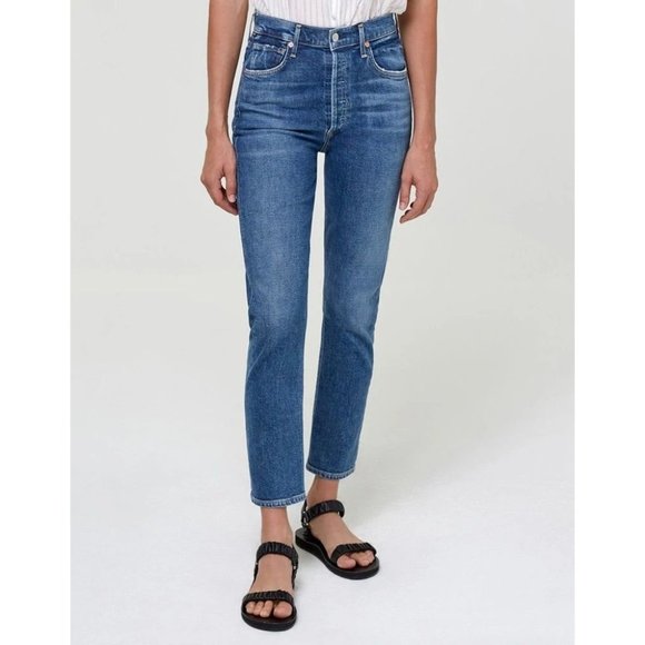 NWT Citizens of Humanity Charlotte High Rise Straight in Dance Floor - Size 26 - Picture 2 of 6